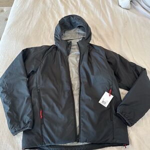 Men's Black Hooded Insulated Stoic Jacket